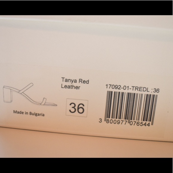 BY FAR Red Tanya Sandals ❤️ *NEW* - Picture 8 of 11